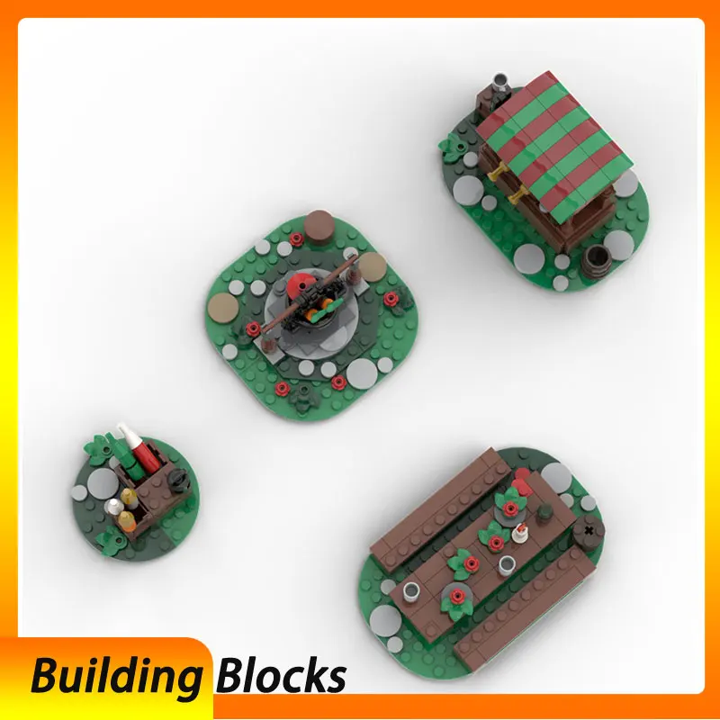 

Spot MOC-183229 324 шт. замок DIY мелкие частицы сборка строительные блоки головоломка игрушка модель подарочный набор орнамент