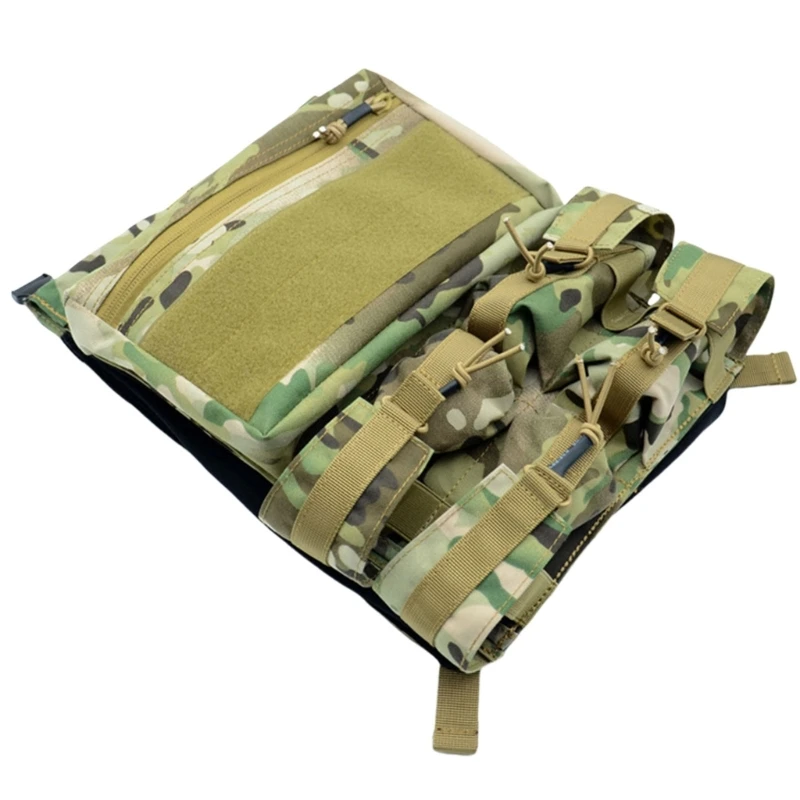 Hunting Vest Extension Back Panel with Multiple Compartments for Outdoor Sport