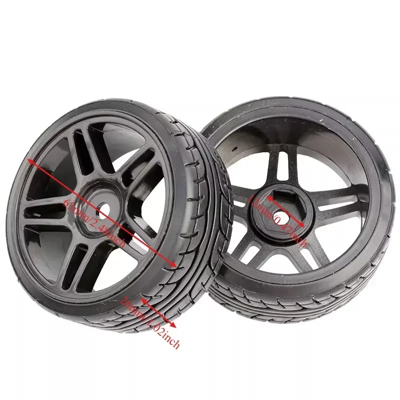 

Для MJX HYPER GO 14303 14302 14301 Tamiya TT01 TT02: Пластиковые колпаки на колеса, раллийные, высокопрочные, с ЧПУ, увеличивающие высоту