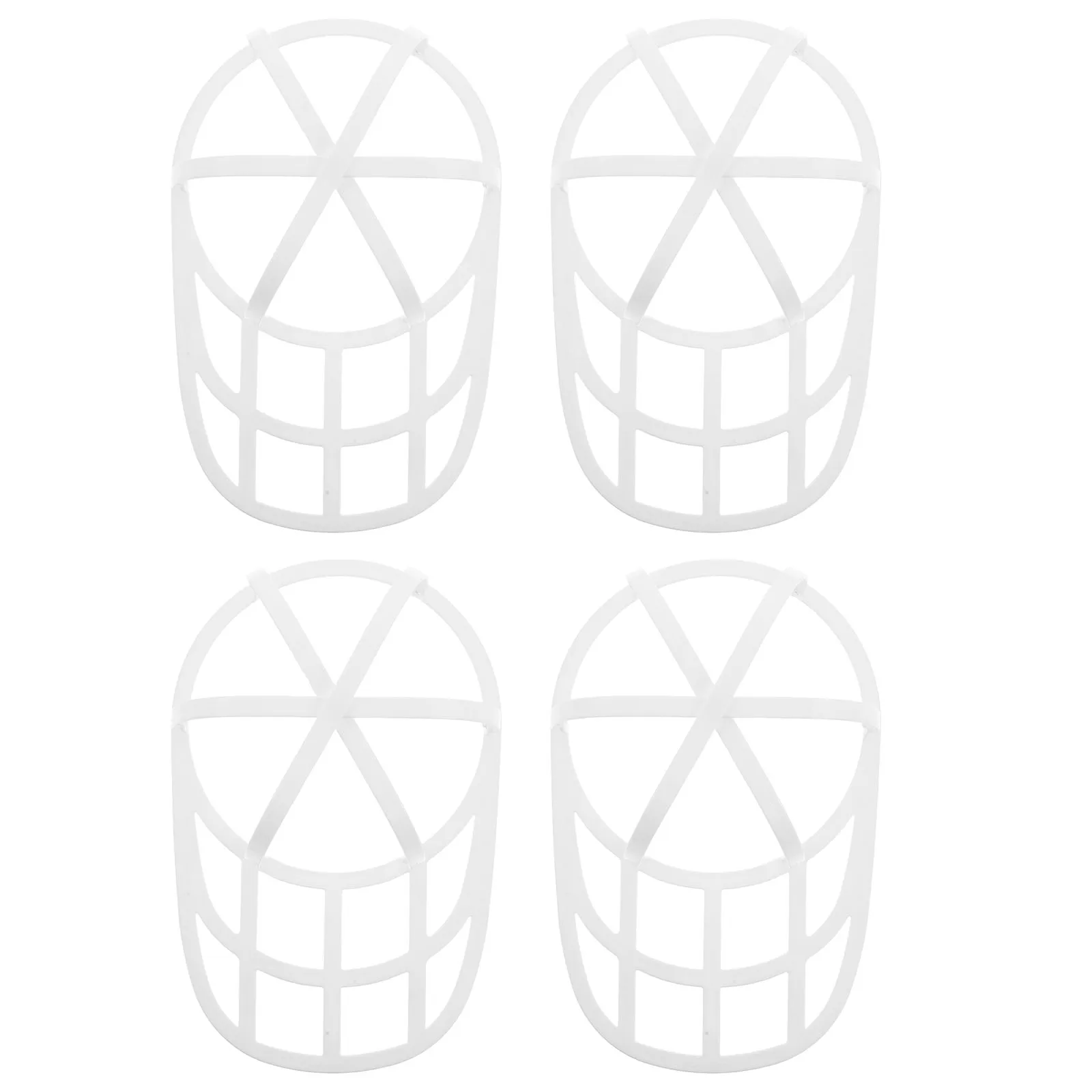 

4pcs Plastic Hat Washing Cage Cleaner For Baseball Bucket Hats Laundry Use Machine Washable Holder Rack Storage