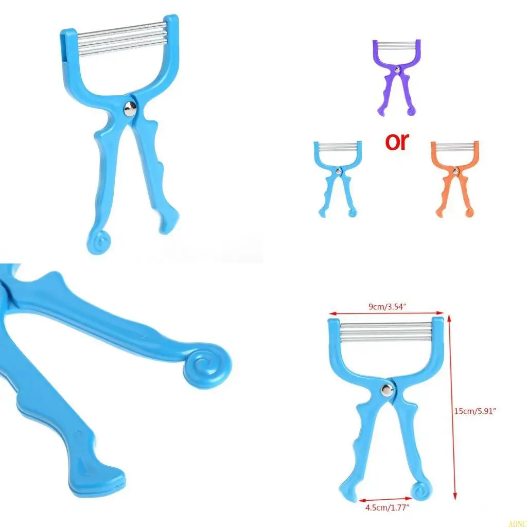 A0NC قطعة واحدة جديدة محمولة باليد لإزالة شعر الوجه بخيوط أداة إزالة الشعر التجميلية