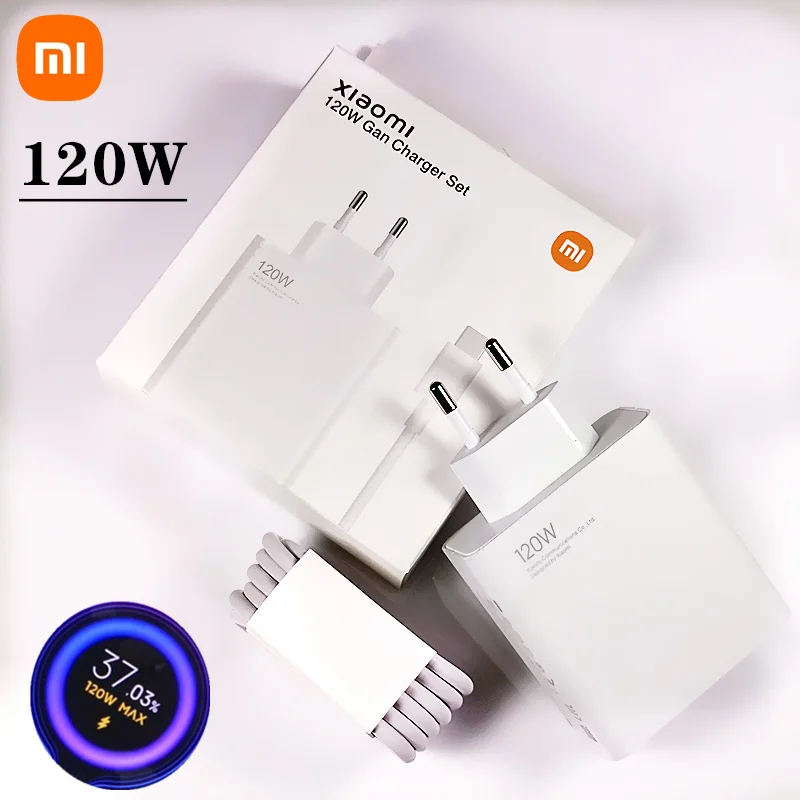 Original 120W Charger Xiaomi  EU Fast Charger Quick Charging 180g For xiaomi 13 pr 12 11 note 12 11 poco X4 X5