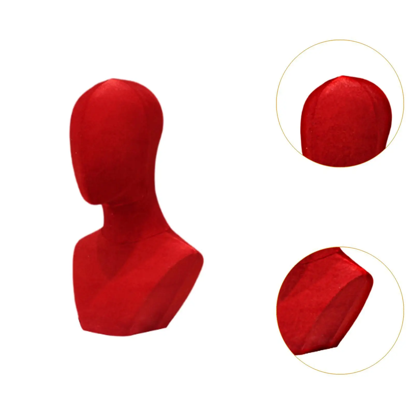 Busto a spalla con testa di manichino, espositore per parrucca, espositore per gioielli, modello di testa di manichino per catena, cappucci, collane, boutique