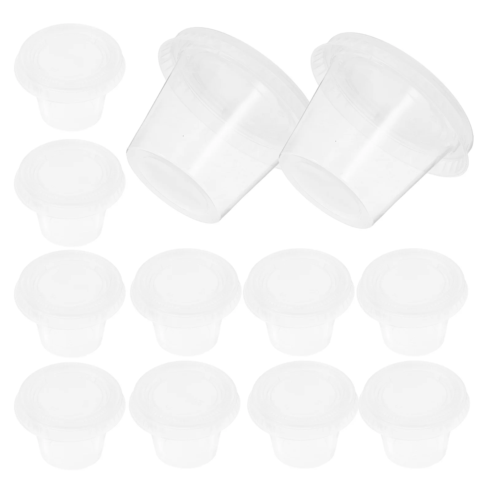 

100pcs 30Ml Disposable Sauce Cups Pp Material For Jelly Yogurt Pudding Condiment Serving Portion Containers Kitchen Barware
