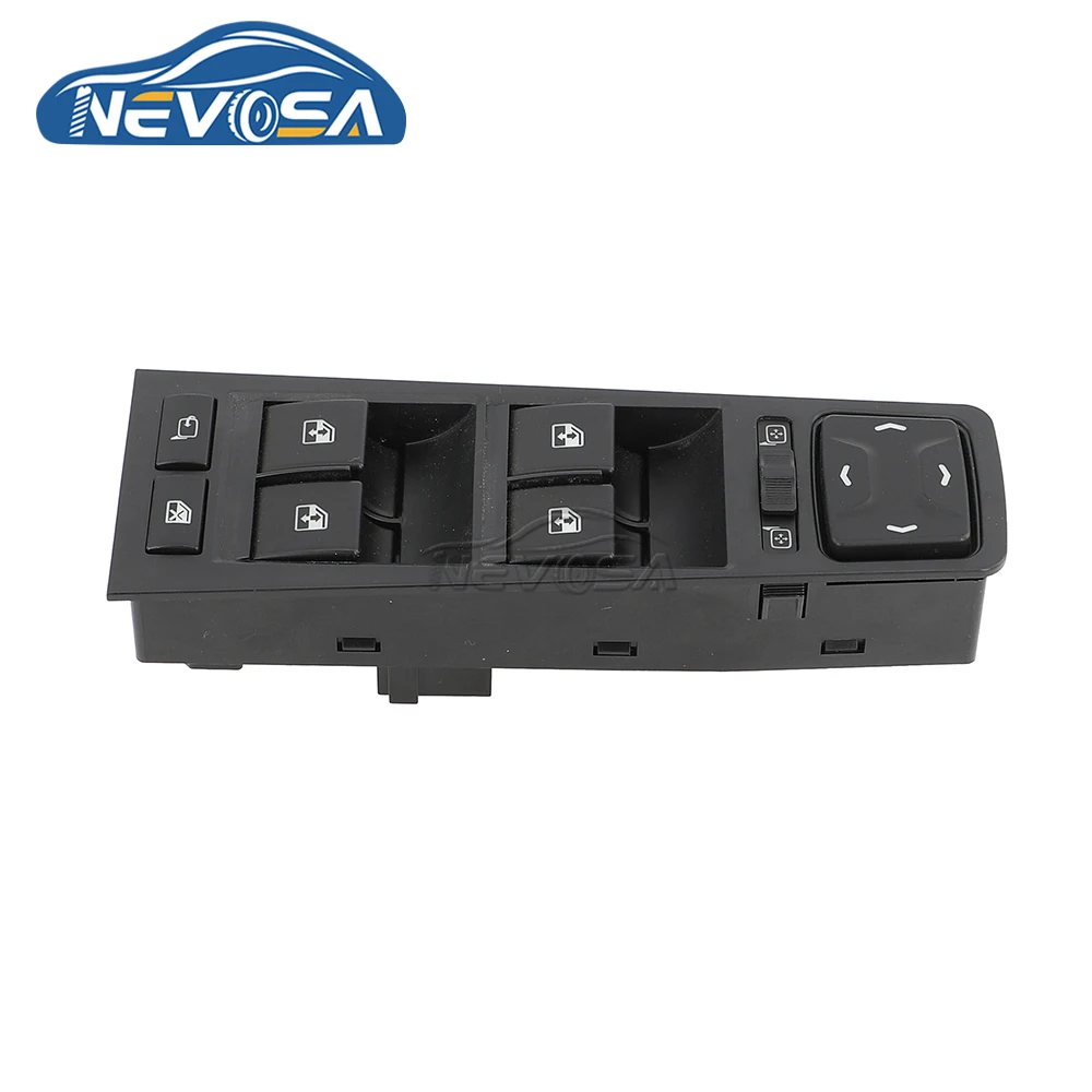 NEVOSA 62.3769-30 For LADA Vesta Electrical Car Master Power Window Switch Button White Night Light 8450031530 Front Driver Side