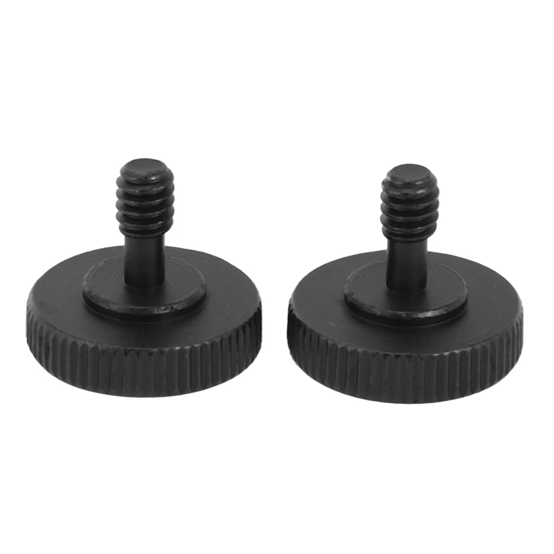 Thumb Screw Camera Quick Release 1/4 inch Thumbscrew L Bracket Screw Mount Adapter Bottom 1/4 inch-20 Female Thread (Pack of 2)