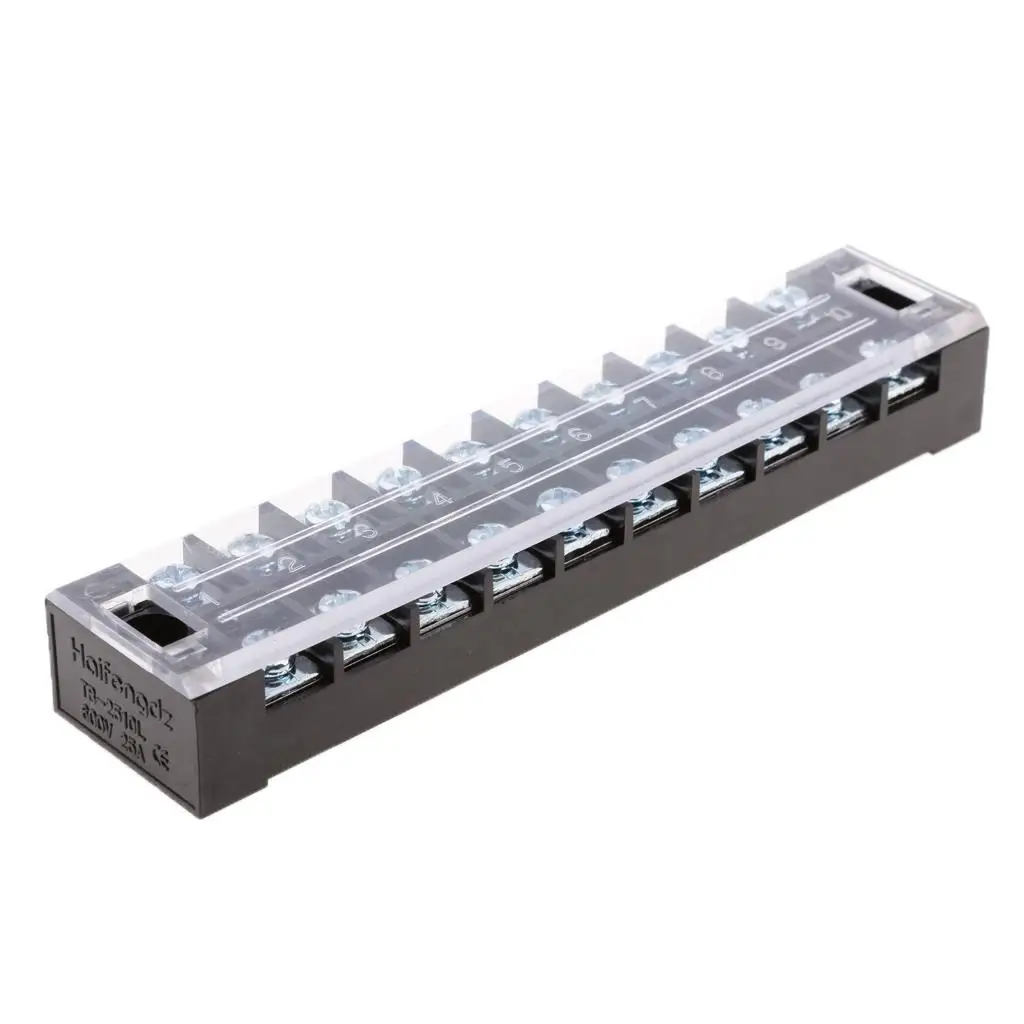 10 Pole Terminal Block Strip Connector Power Distribution Block