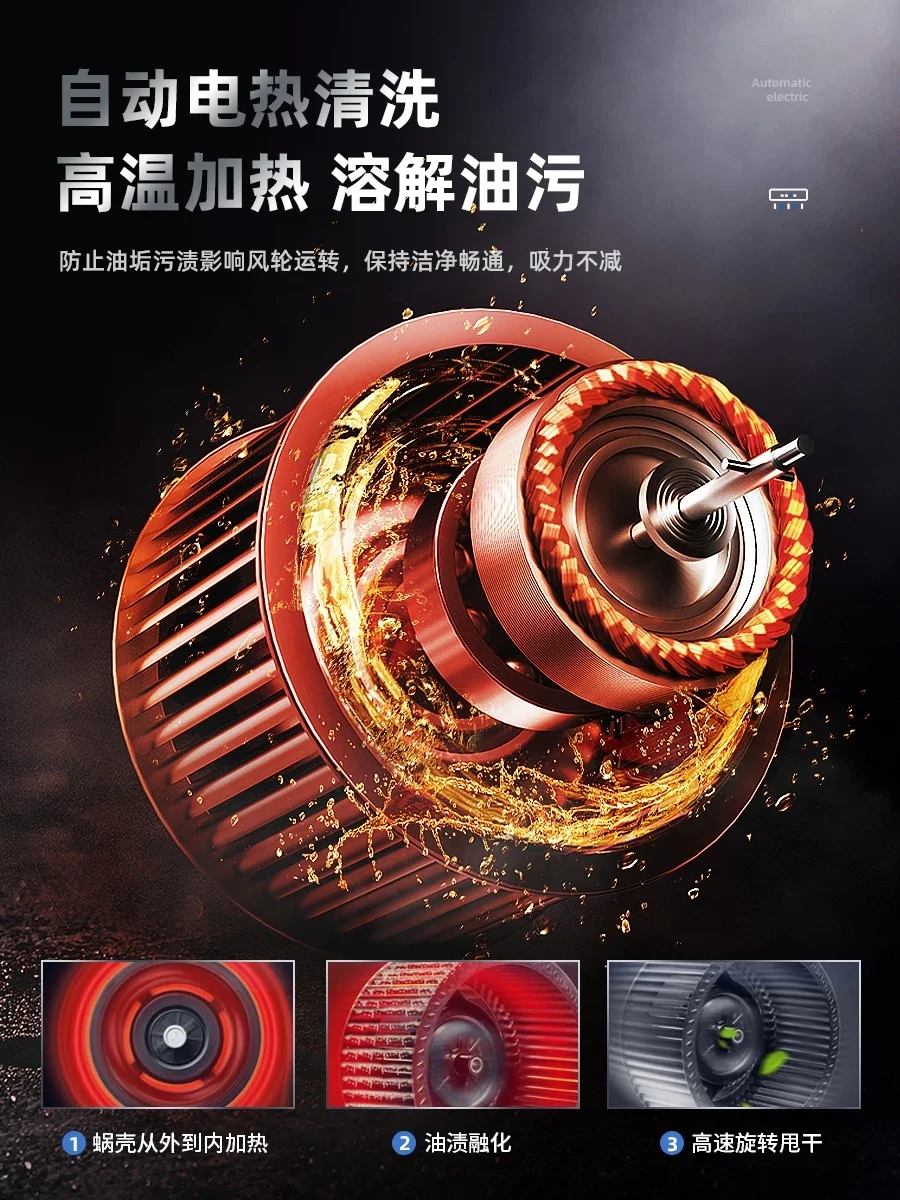 220V Half Ball Range Hood High Power Top Suction Kitchen Home Use Compact BAD