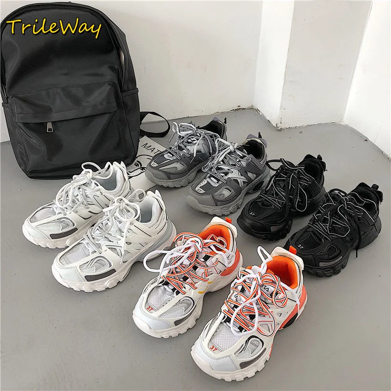 Rosa chunky tênis de corrida dos homens tênis esportivos atléticos zaptillas deporte mujertracking sapatos chaussure homme