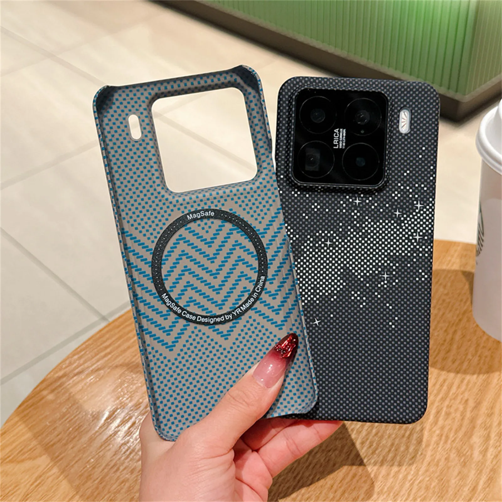 Funda protectora de Kevlar para Xiaomi Mi 15 Pro Ultra, funda de teléfono con nuevo patrón de fibra de carbono, disipación de calor delgada magnética mate