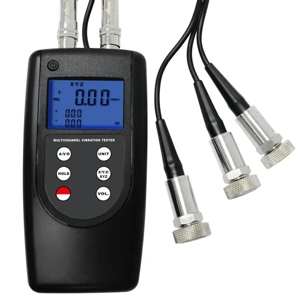 Multi-channel Vibration Meter, 10Hz~ 10kHz Piezoelectric Sensor Digital Accelerometer