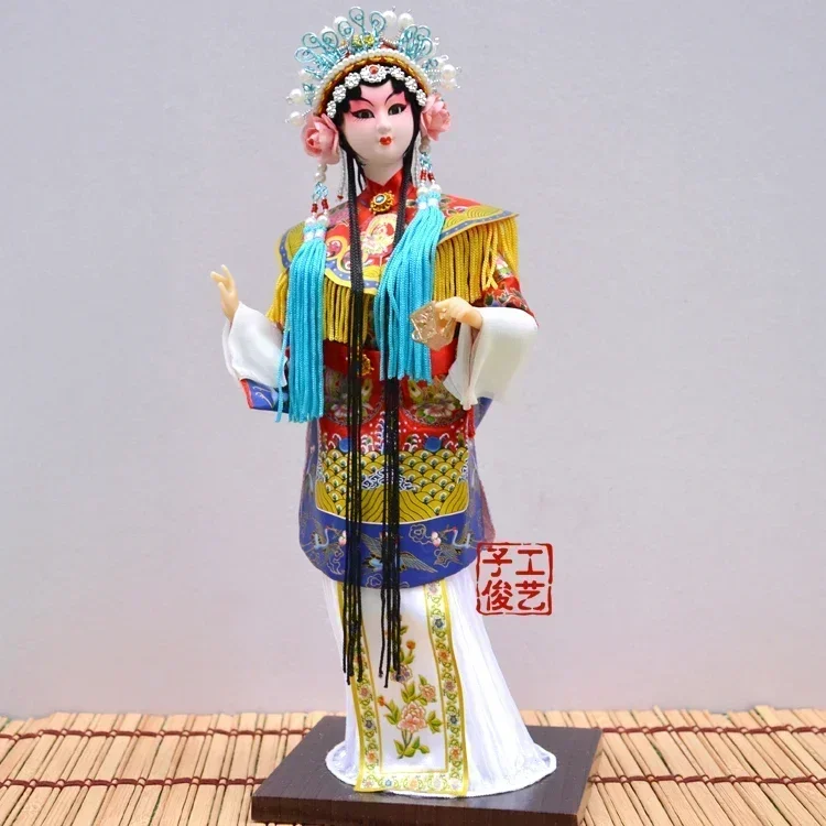 Peking Opera ornaments, silk figures, Chinese-style handicrafts, gifts for foreigners to send special opera dolls abroad