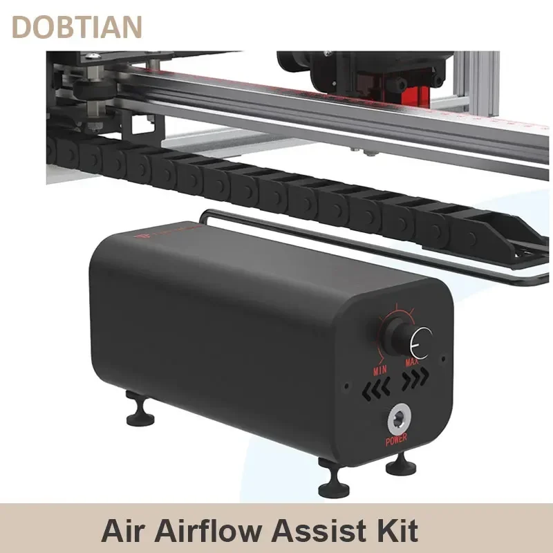 

Air Assist Pump 10-30L/min Air Airflow Assist Kit Low Noise Remove Smoke and Dust for Laser Engraver Cutter Machine