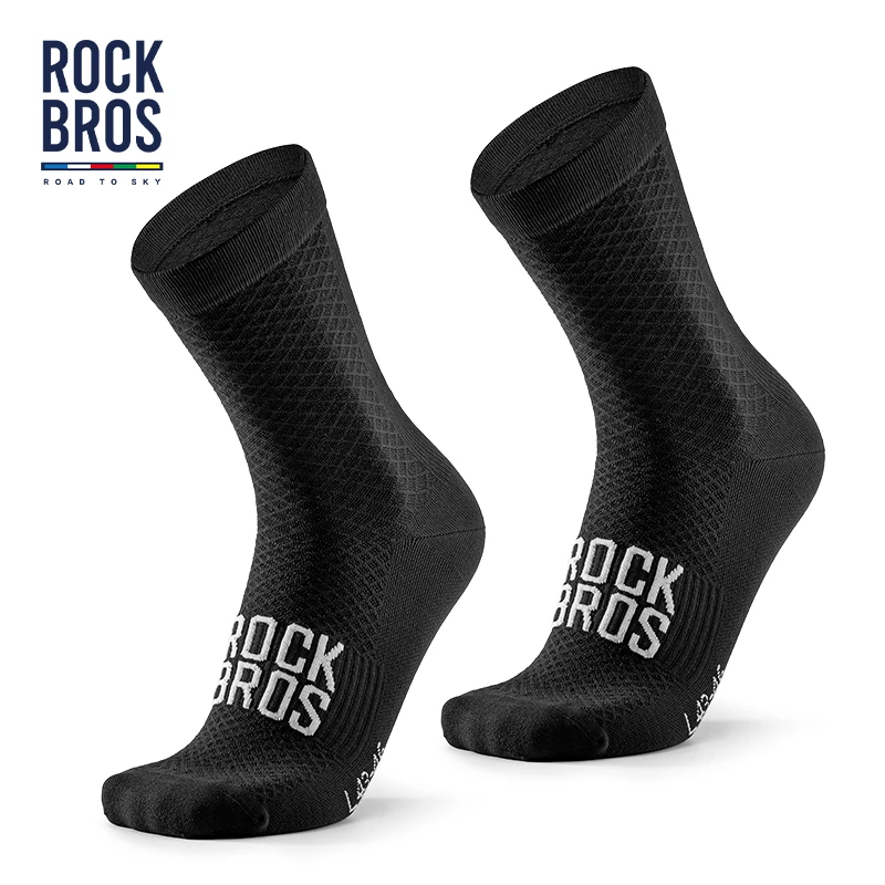 ROCKBROS ROAD TO SKY Professional Cycling Socks Breathable Sweat-wick High Elastic Socks Men Women Fitness Exercise Sports Socks