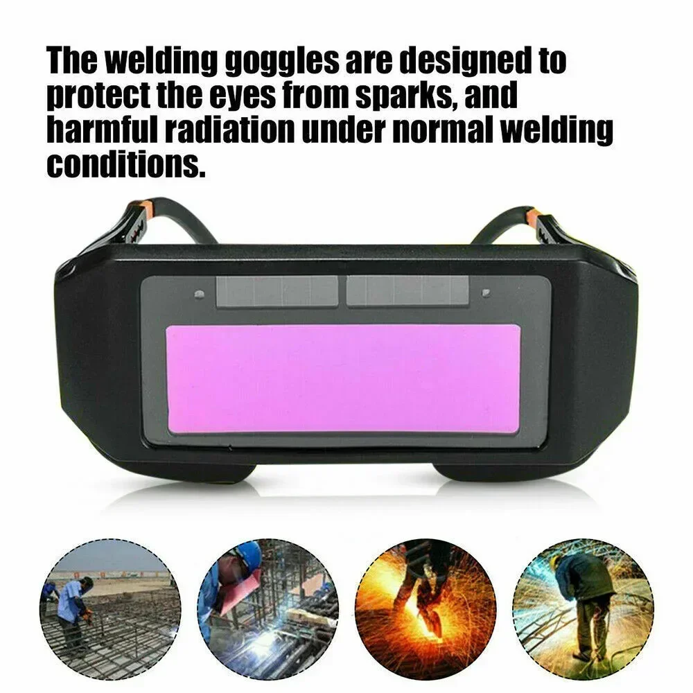 Welder Glasses Welding Glasses Industrial Auto Eyes Goggle LCD Darkening Solar Powered Welder Glasses Welding Mask Helmet