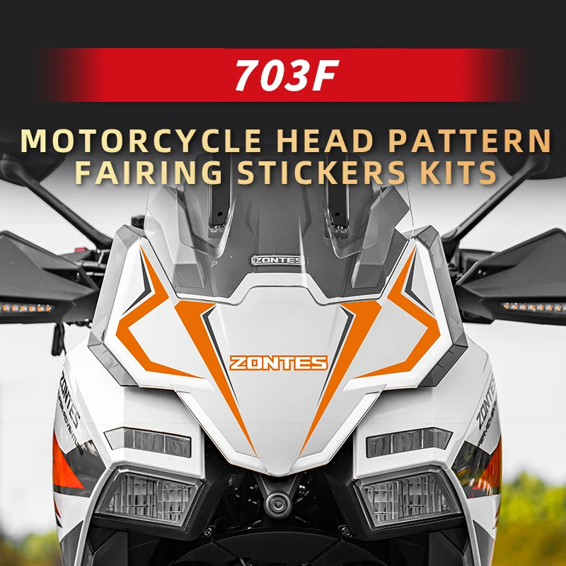 

For ZONTES 703F Motorcycle Front Fairing Stripe Protective Stickers Body Decorative Graphic Decals Modification Kit