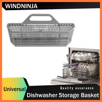 Universal Dishwasher Storage Basket Plastic Dishwasher Cutlery Basket for GE WD28X10128 for Siemens Midea Panasonic Haier Bosch