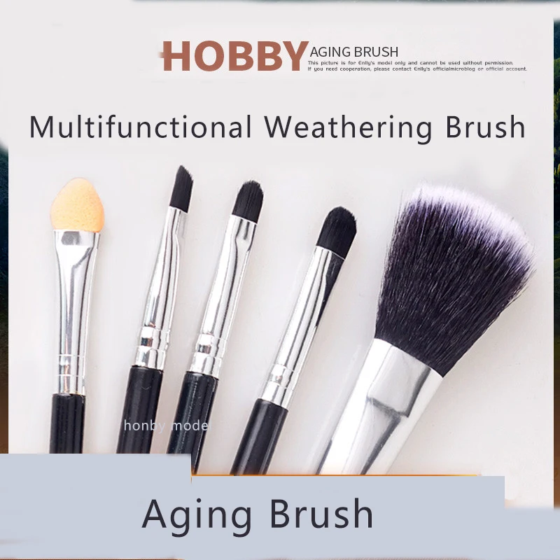 Model Aging Tool Dust Cleaning Aging Dry Sweeping Multifunctional Dry Sweeping Brush 5 Set Hobby Making Tool Accessories