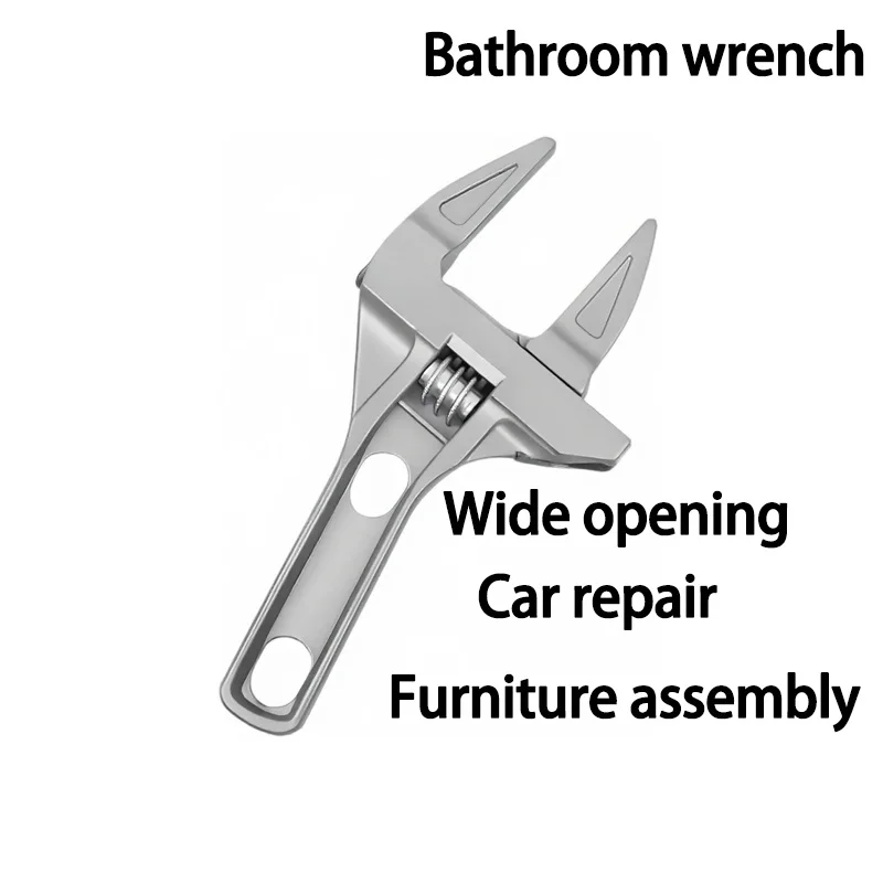 Universal Bathroom Repair Set Pipe Wrench Nut Key Adjustable Spanner Hand Tool for Plumbing Faucet Leak Repairs