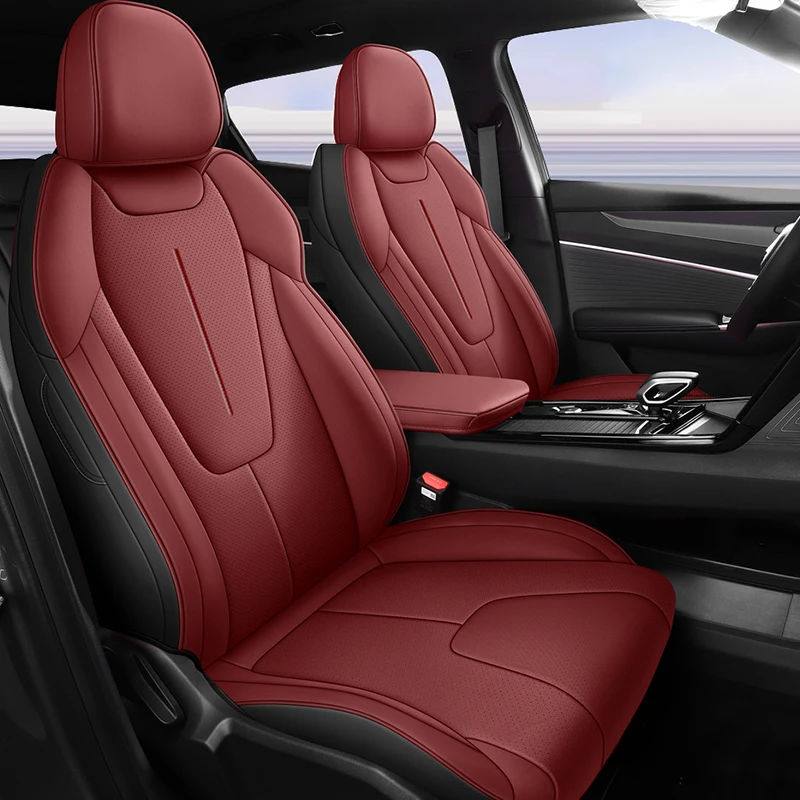 Waterproof Full Surround Leather Seat Cushions 5 Seats Fit Geely Cityray Dustproof Mod Accessories