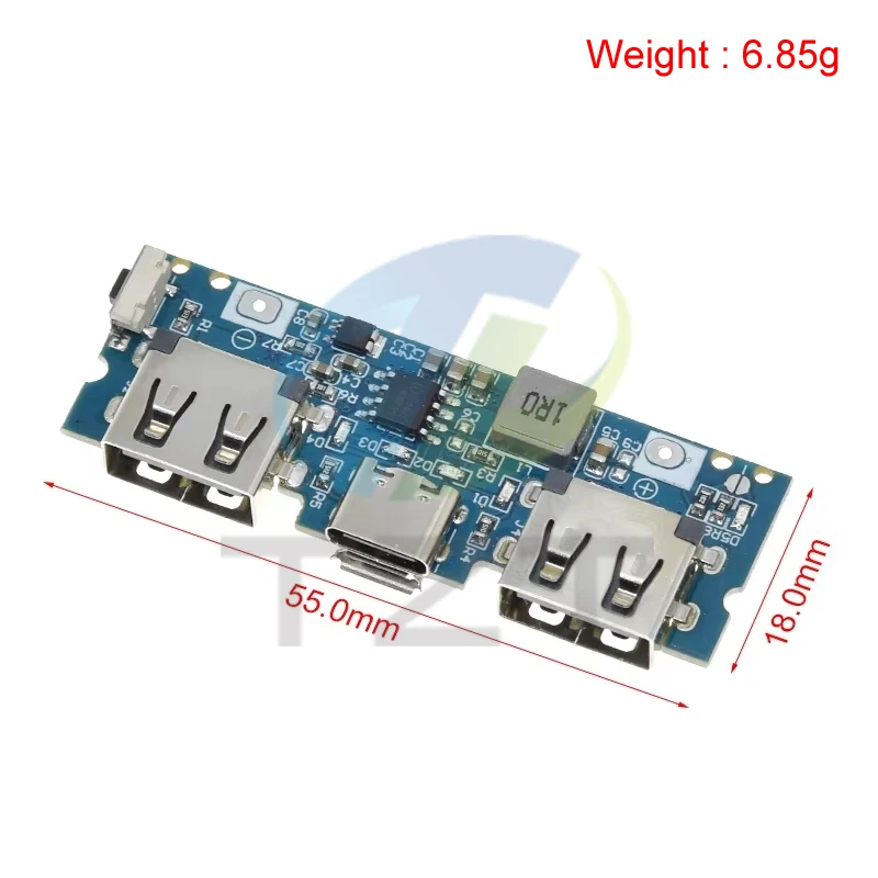 GREA Micro/Type-C USB 5V 2.4A Dual USB 18650 Boost Battery Charger Board Mobile Power Bank Accessories For Phone DIY
