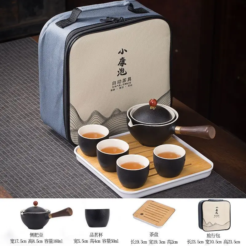 

Chinese Kung Fu Tea Set Traveling Tea Set Ceramic Portable Tea Set Complete Set Teapot Brewer Tea Maker Infuser