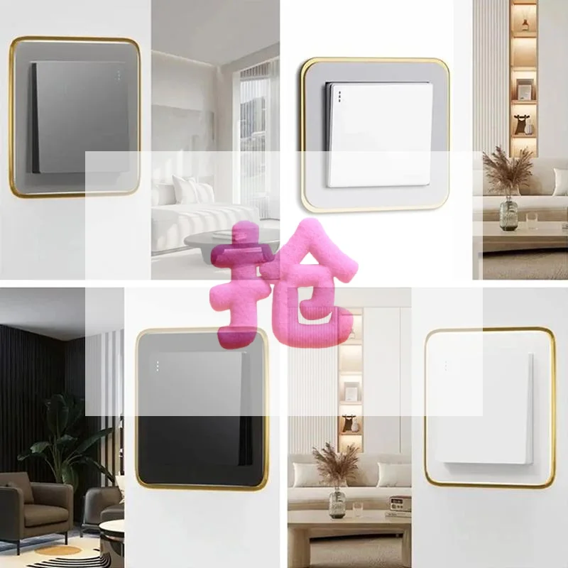 Simple Acrylic Dustproof Switch Protective Cover Anti-Dirty Protective Socket Decorative Frame Switch Sticker