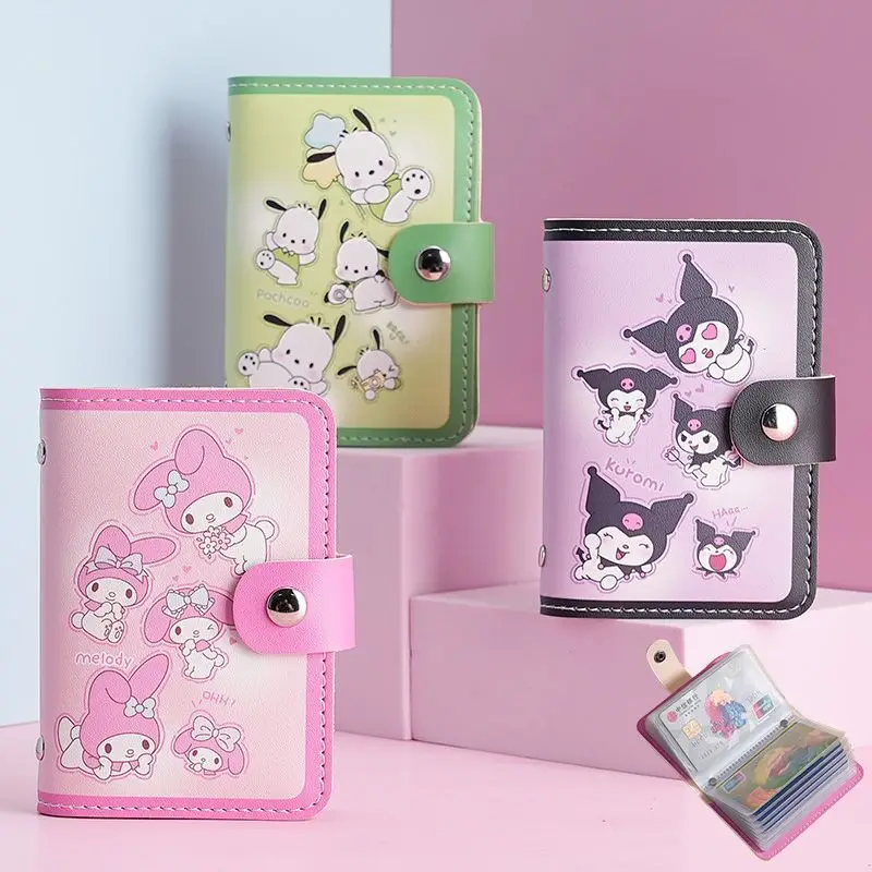 

Sanrio Kuromi Melody Card Bag Large Capacity Driver'S License Card Bank Card Lady'S Man'S Bus Card Holder Storagewholesale