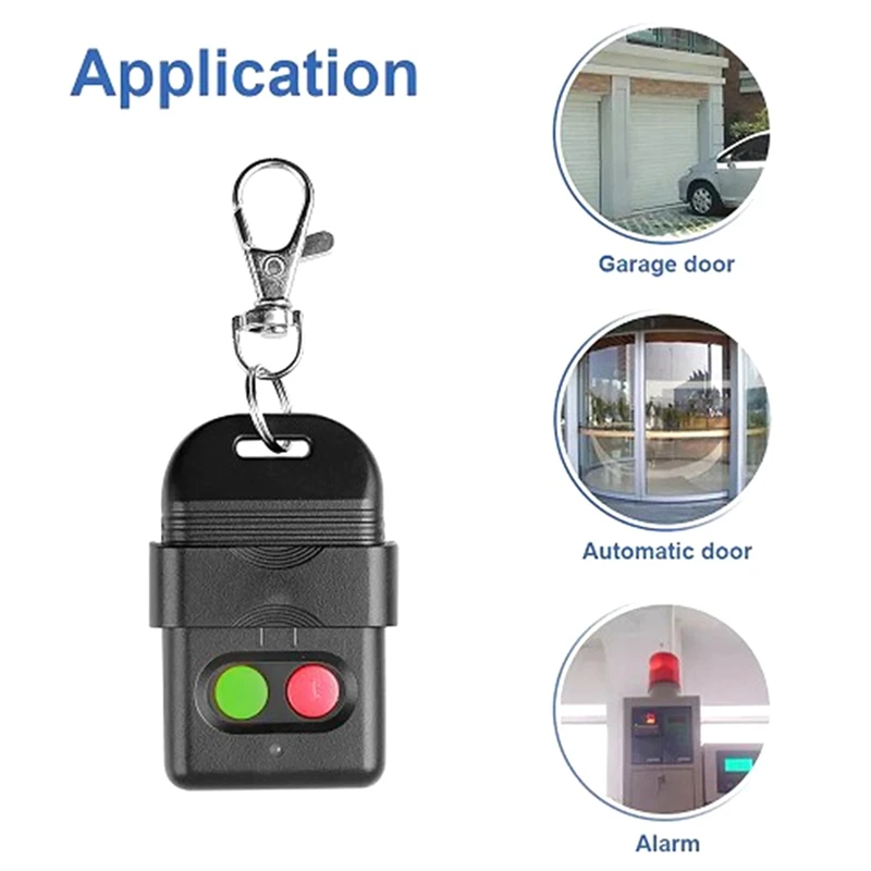 8 Dip Switch Smart Copy Remote Control Fixed Code 2 CH Duplicator For Gate Garage Door Opener Or Alarm System