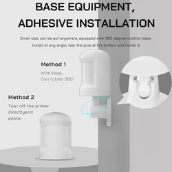 PIR Body Motion Sensor 220V PIR Sensor Alarm Human Body Detection for Alexa Google Home Smart Life With Foot Stand