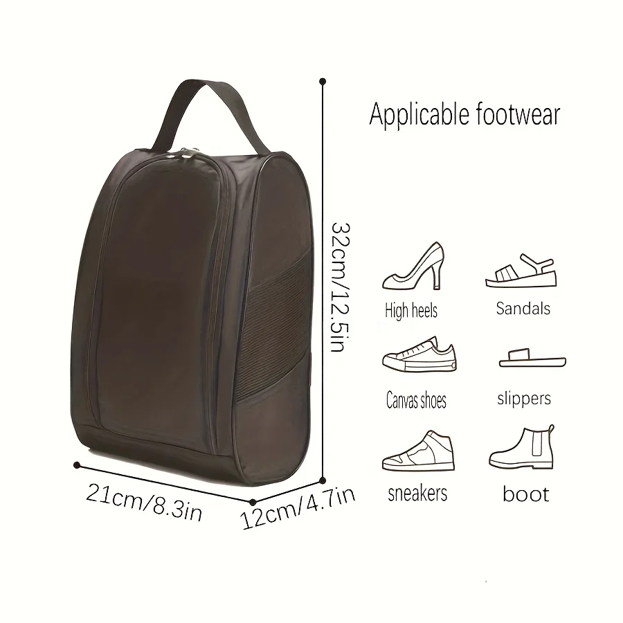 Golf Shoe Bag Sneakers Pouch for Men and Women, Breathable Mesh Shoe Bag, Travel Storage Bag