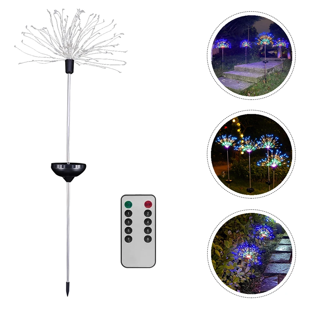 

Solar Dandelion Lamp Colorful LED IP65 Waterproof Outdoor Garden Pathway Lights Remote Control Landscape Lighting Decor Solar