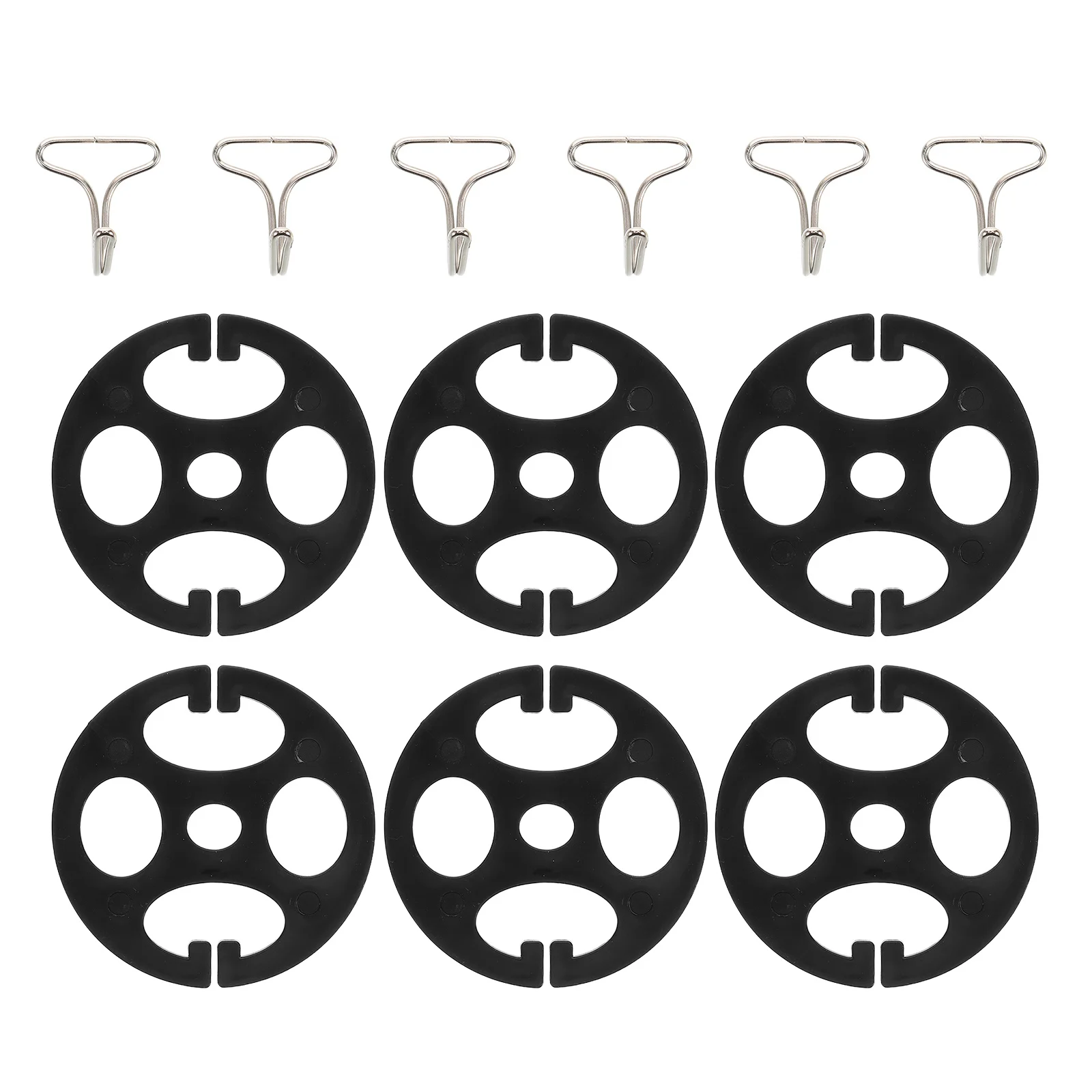 

6set Metal Seat Cover Durable Seat Attachment Hooks Universal Fit For Auto Interior Aesthetic Multifunctional