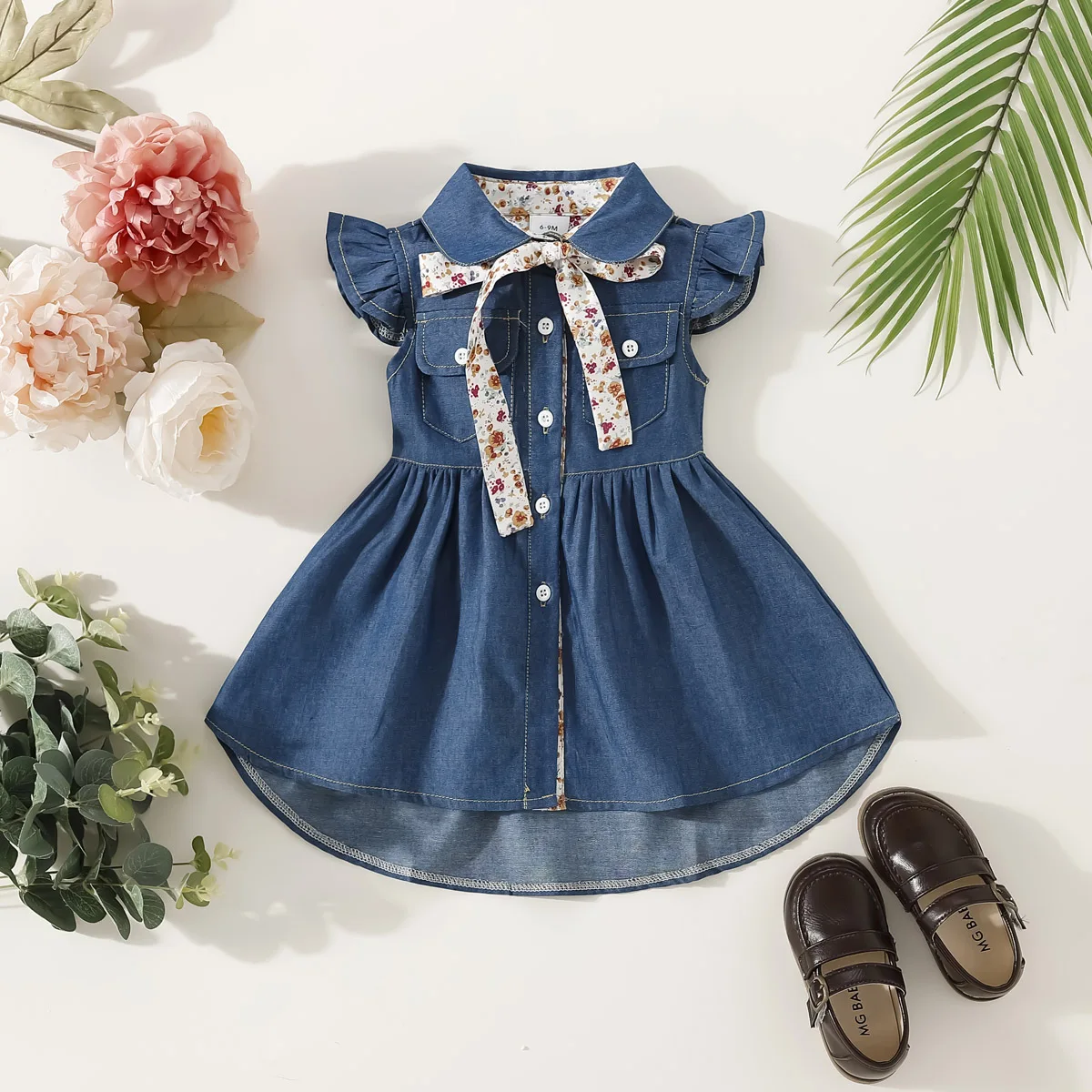 Baby Girl Dress Denim Skirt Children Girl Denim Clothing Children Newborn Casual Summer Clothing 0-3 Years Old