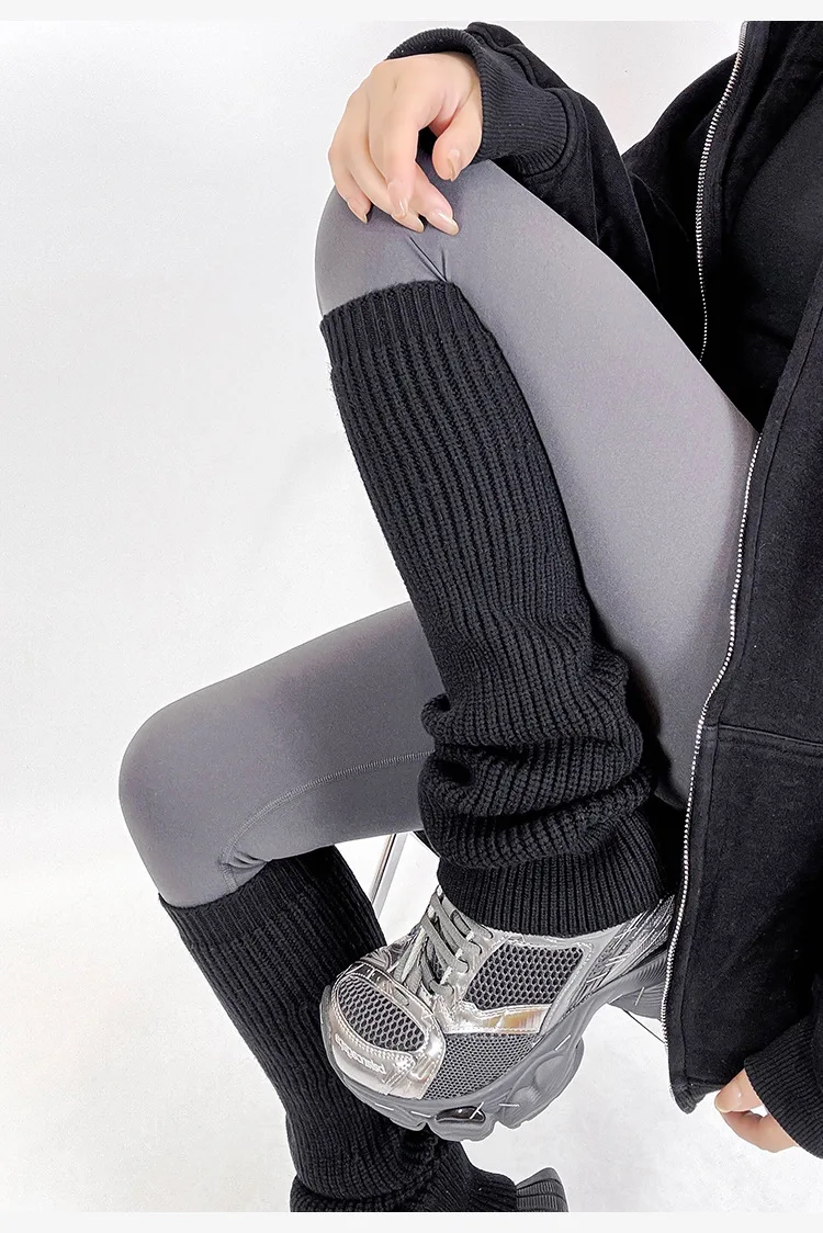 New Women's Leg Warmers Knitted Winter Thick Thermal Long Socks Slouchy Boot Cuffs Yoga Pilates Solid Color Cozy Casual Wear​