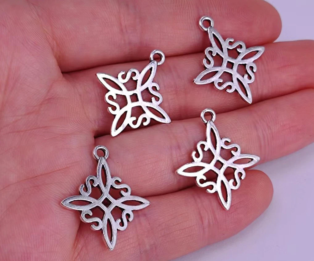 5pcs Witch Knot Witchcraft Celtic Knot Charm Pendant Protection Amulet Jewelry Christmas Gifts for women DIY