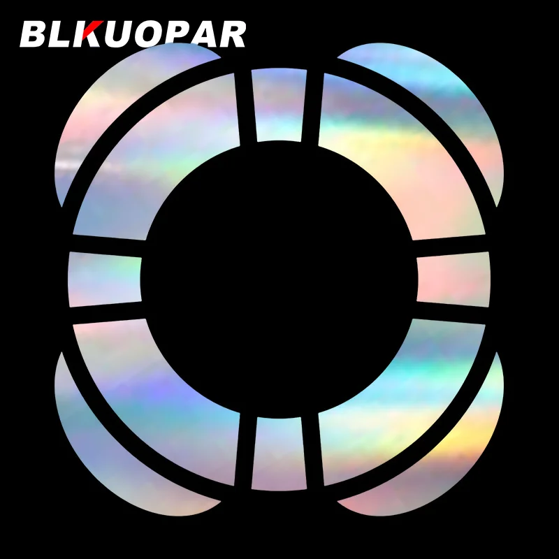 

BLKUOPAR for Life Buoy Car Sticker Graphics Occlusion Scratch Laser Decal Personality Holographic Windshield Surfboard Vinyl