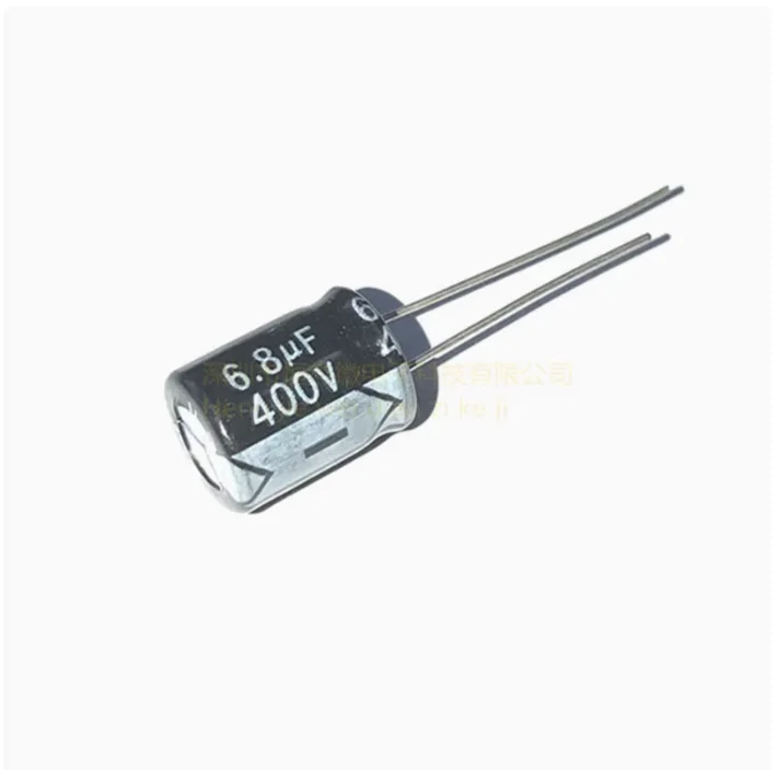 10pcs 400V6.8UF 10 * 13MM direct insertion aluminum electrolytic capacitor 6.8UF400V
