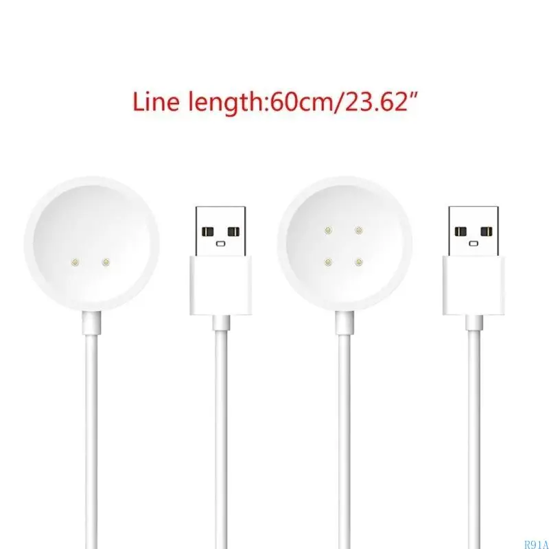 R91A USB 충전 케이블 2/4 핀 USB 충전 케이블 DW89/DW98 용 자석 충전 케이블