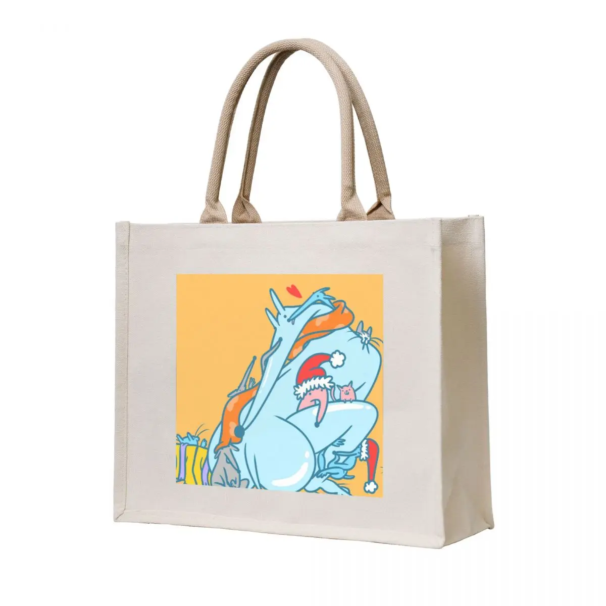 

Copie de Cuddle Time, blue outline Tote Bag Canvas bag for women Woman shopper bag sac pour femme female