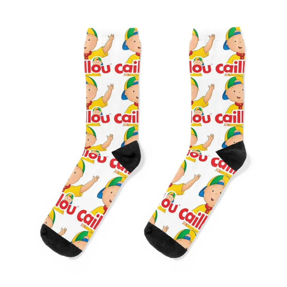 

caillou, caillou and dog Socks hiking luxe set bright garter Women's Socks Men's