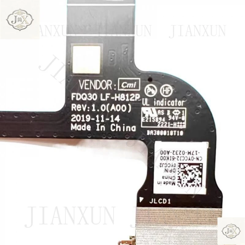 LCD LED EDP Touch Screen Cable For Dell XPS 13 9300 LF-H812P FDQ30 0YCCJ2 YCCJ2