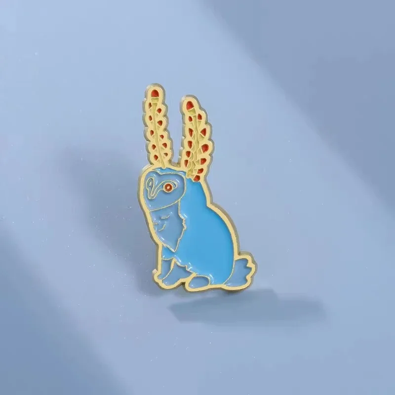 Blue Blupee Enamel Pin Owl Bunny Spirit Adventure Games Brooch Backpack Lapel Badge Fans Jewery Gift For Friends Drop Shipping