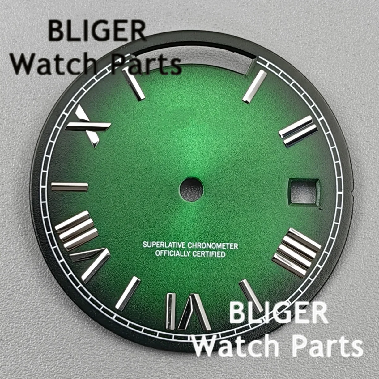 BLIGER 29 مللي متر متعدد الألوان أمة الله/التدرج ساعة الطلب حافة رومانية المزدوج تاريخ نافذة صالح ميوتا 8285 ساعة يد تعمل بالحركة استبدال أجزاء