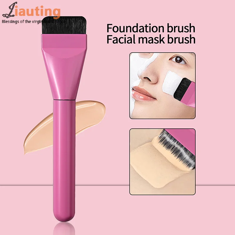 5 STKS Make-up Ultradunne Borstel Set Foundation Wenkbrauw Eyeliner Borstel Traceless Fluwelen Poeder Zachte Bladerdeeg Platte Kop Beauty Tool