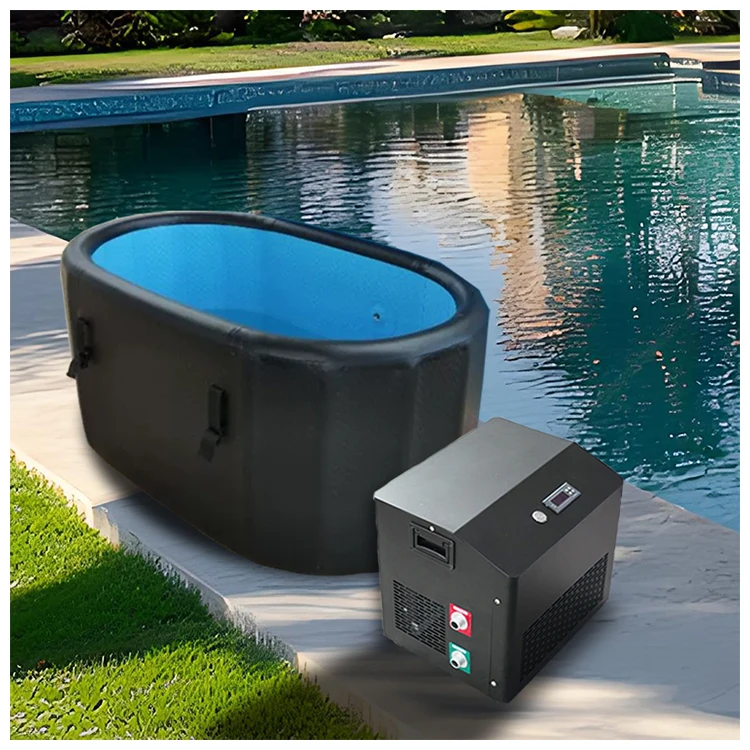 Hott Factory Customizable Outdoor Acrylic Ice Bath with Chiller WiFi-enabled Cold Plunge Accessories