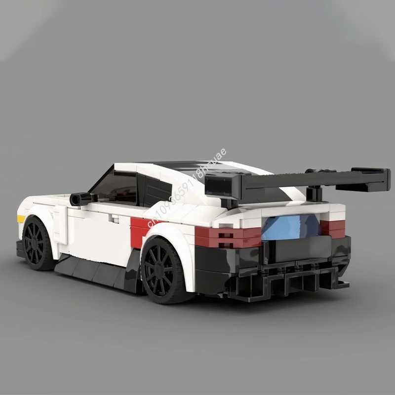 580개 MOC BMW M8 팩 카브리오 & GTE 시티 챔피언 슈퍼카 블록 크리스마스 어린이 스트레스 해소 수집용 선물