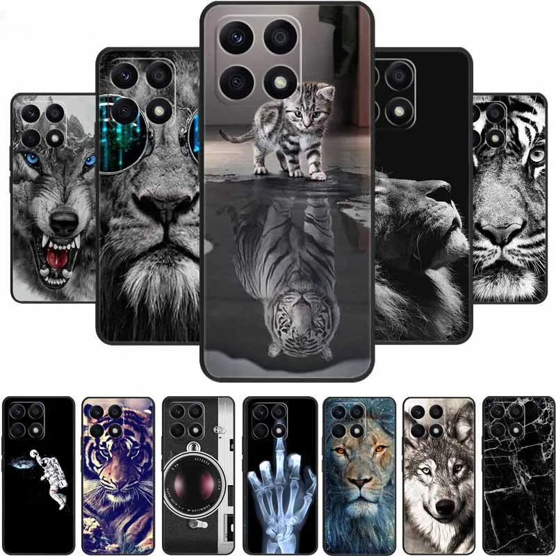 حافظة لهاتف شاومي 17 مقاس 6.3 بوصة غطاء هاتف كات وولف أسود من السيليكون الناعم غطاء خلفي لهاتف شاومي 15T Pro حافظة 15 T Pro 15TPro Coque #1