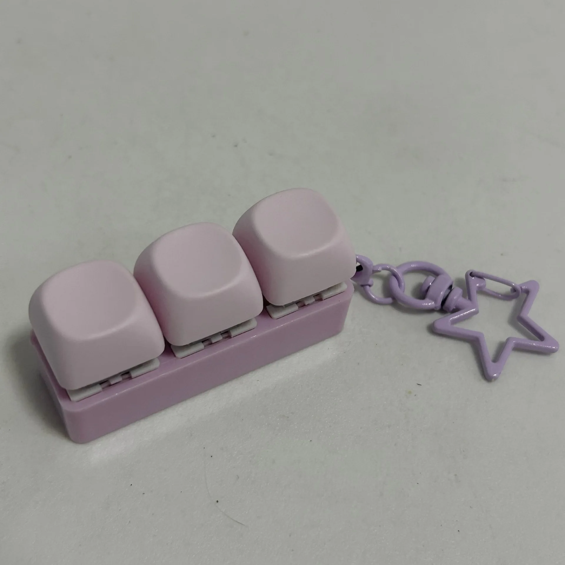 New Macaron Mechanical Keyboard Decompression Toys Triple Keyboard Shaft Tester Office Fun Finger Press Relaxation Fidget Toys