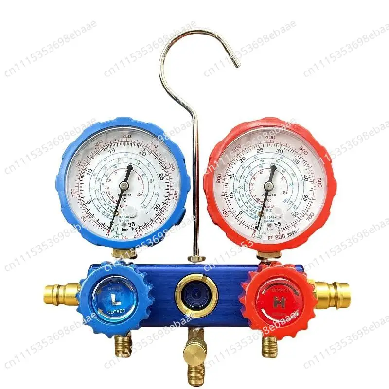 Refrigerant Pressure Gauge Manifold Valve Air Conditioning Charging Tool For Car Household AC Refrigerant Filling